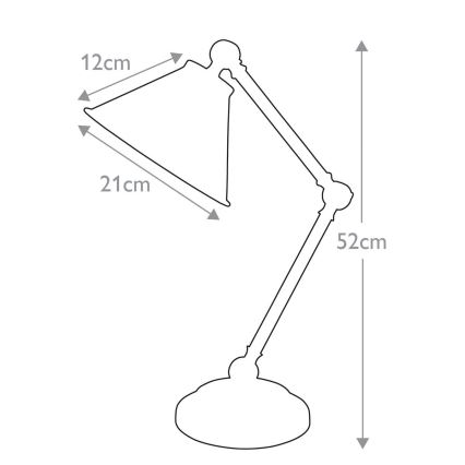 Elstead - Bordslampa PROVENCE ELEMENT 1xE27/60W/230V grå