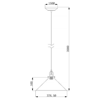 Elstead - Ljuskrona med textilsladd PROVENCE 1xE27/60W/230V guld