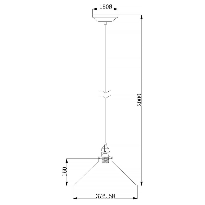 Elstead - Ljuskrona med textilsladd PROVENCE 1xE27/60W/230V guld