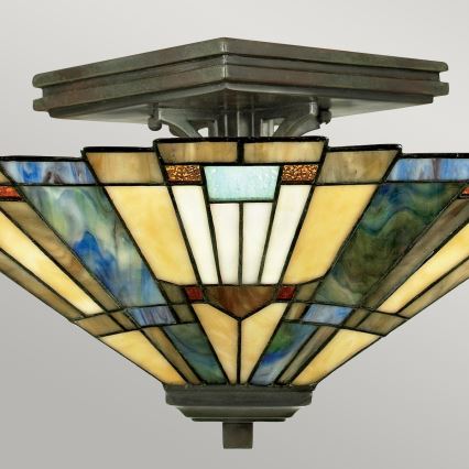 Elstead - Taklampa Tiffany INGLENOOK 2xE27/60W/230V