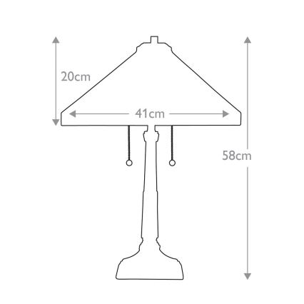 Elstead - Bordslampa Tiffany STEPHEN 2xE27/60W/230V