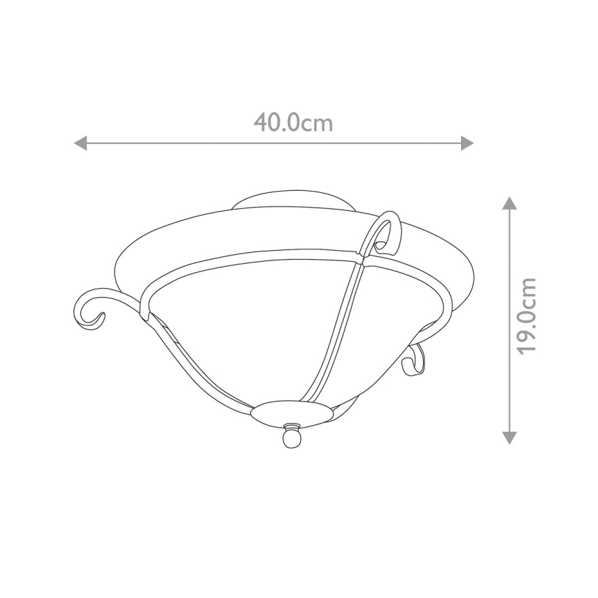 Elstead - Taklampa TORCHIERE 1xE27/60W/230V