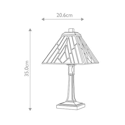 Elstead - Bordslampa Tiffany ALDERLEY 1xE14/40W/230V 35 cm