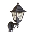 Elstead - Utomhus vägglampa med sensor NORFOLK 1xE27/100W/230V IP43