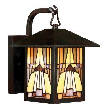 Elstead - Utomhus vägglampa Tiffany INGLENOOK 1xE27/60W/230V IP44