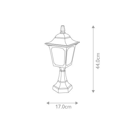 Elstead - Utomhuslampa CHAPEL 1xE27/100W/230V IP44
