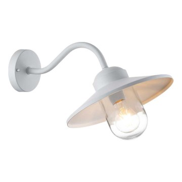 Elstead - Utomhusvägglampa KLAMPENBORG 1xE27/60W/230V IP44 vit