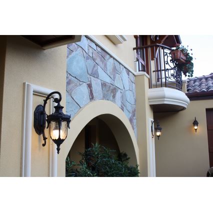 Elstead - Vägglampa för utomhusbruk PHILADELPHIA 1xE27/100W/230V IP44