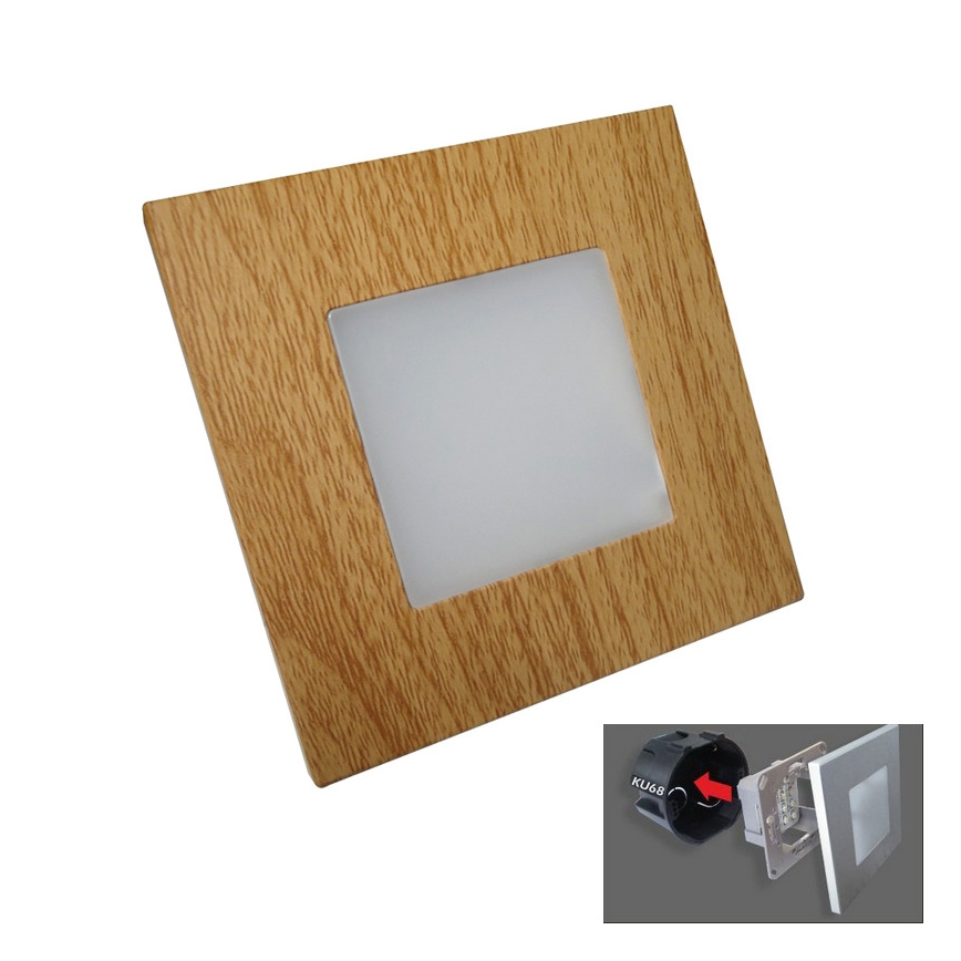 Emithor 48307 - LED Nattlampa STEP ljus 16xLED/1W/230V