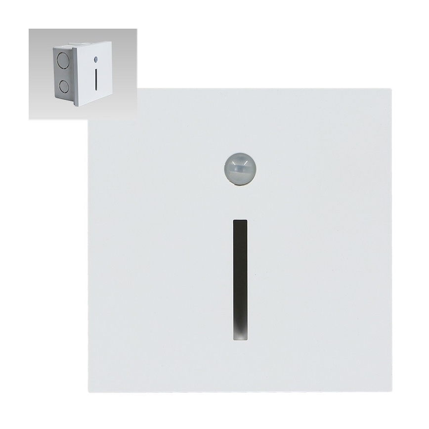 Emithor 70426 - LED-trappbelysning med sensor LINE LED/1W/230V 4000K vit