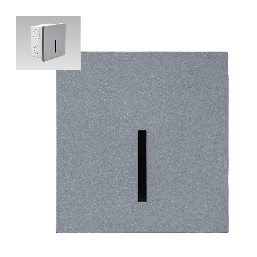 Emithor 70429 - LED-trappbelysning LINE LED/1W/230V 4000K grå