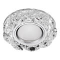 Emithor 71094 - LED infälld taklampa CRYSTAL FIX 1xGU10/50W + LED/3W STRIPE