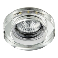 Emithor 71104 - LED infälld taklampa ELEGANT DOUBLE LIGHT GU10/50W + LED/3W STRIPE