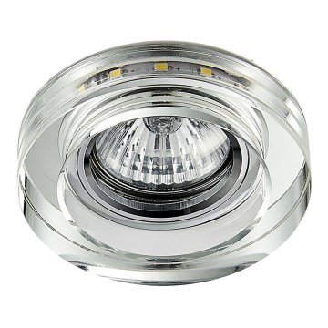 Emithor 71104 - LED infälld taklampa ELEGANT DOUBLE LIGHT GU10/50W + LED/3W STRIPE