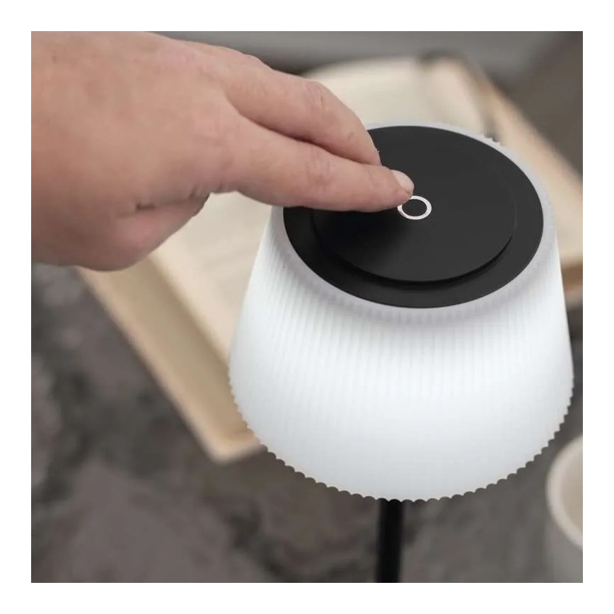 LED Dimbart uppladdningsbart ljus KATIE LED/4W/10V 1800mAh IP44 CRI 90 svart