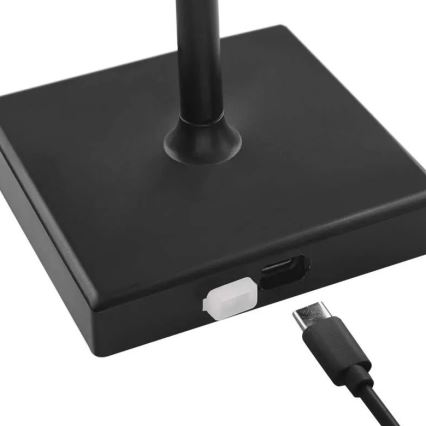 LED Dimbart uppladdningsbart ljus KATIE LED/4W/10V 1800mAh IP44 CRI 90 svart