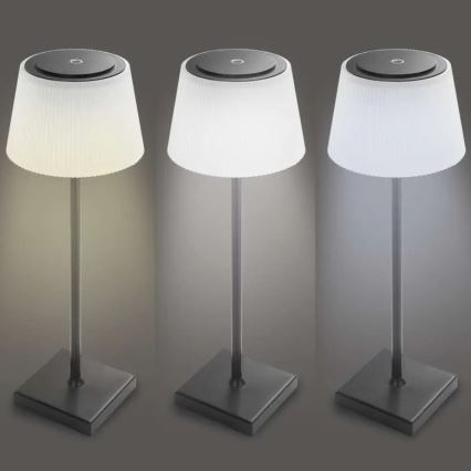 LED Dimbart uppladdningsbart ljus KATIE LED/4W/10V 1800mAh IP44 CRI 90 svart