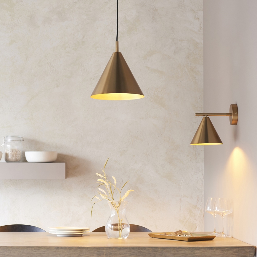 Endon 102893 - Väggspotlight CAPE 1xE14/7W/230V mässing