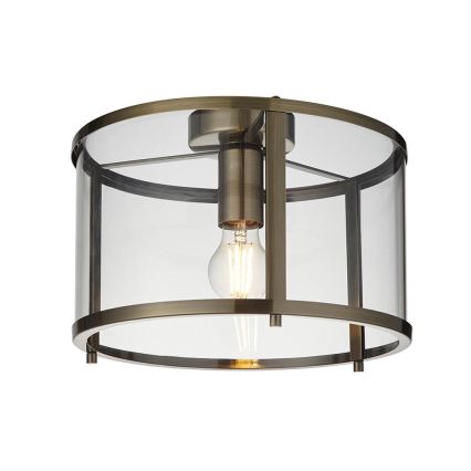 Endon 103112 - Taklampa HOPTON 1xE27/10W/230V mattkrom