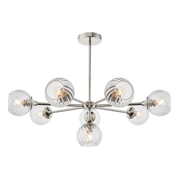 Endon 104051 - Ljuskrona på stång ALLEGRA 8xE14/7W/230V polerad krom