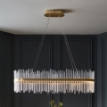 Endon 104082 - Dimbar LED-pendellampa med vajer ADRIEL LED/47W/230V 3000K guld/klart glas
