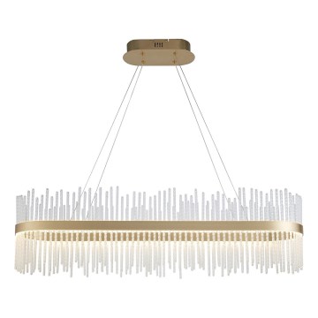 Endon 104082 - Dimbar LED-pendellampa med vajer ADRIEL LED/47W/230V 3000K guld/klart glas