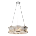 Endon 104528 - Taklampa med kedja 6xE14/6W/230V polerad krom