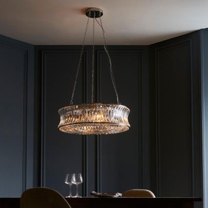 Endon 104528 - Taklampa med kedja 6xE14/6W/230V polerad krom