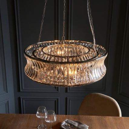 Endon 104528 - Taklampa med kedja 6xE14/6W/230V polerad krom