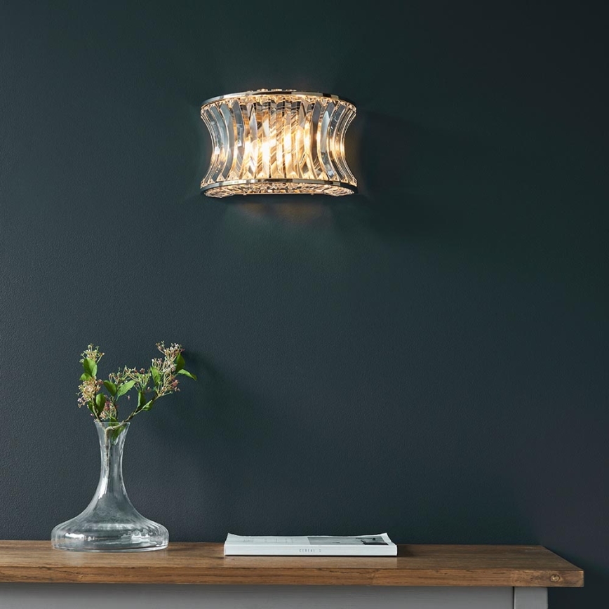Endon 104529 - Vägglampa 2xE14/7W/230V polerad krom