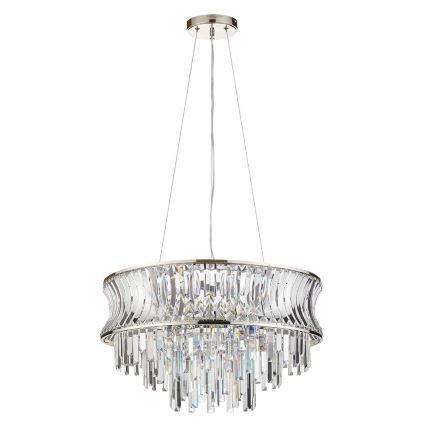 Endon 104530 - Ljuskrona med kedja 9xE14/6W/230V polerad krom
