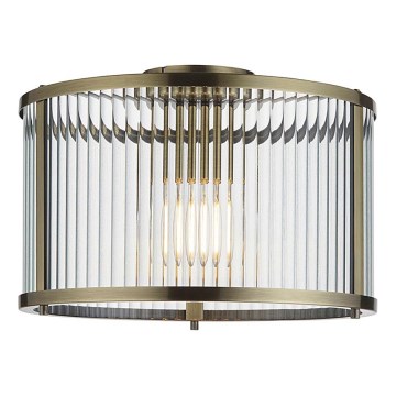 Endon 106265 - Taklampa RIDGETON 1xE27/10W/230V mässing