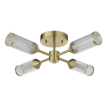 Endon 106946 - Ytmonterad ljuskrona TOUR 4xG9/3W/230V mässing