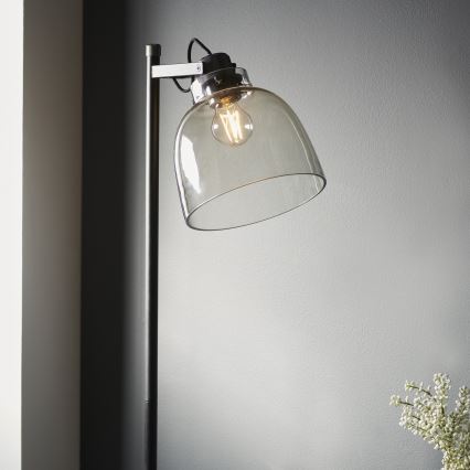 Endon 107013 - Golvlampa URBAN 1xE27/10W/230V svart/rökig