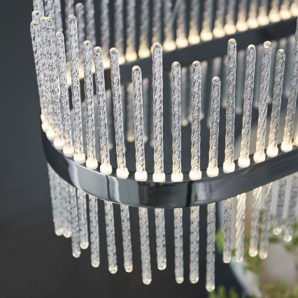 Endon 107109 - LED-pendellampa med vajer LED/47W/230V 3000K blank krom