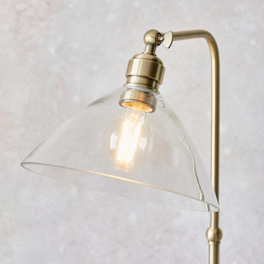 Endon 107609 - Golvlampa 1xE27/10W/230V mässing