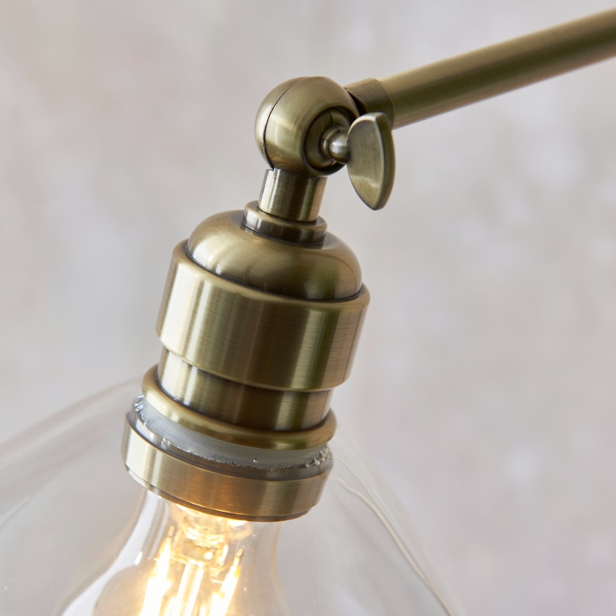 Endon 107609 - Golvlampa 1xE27/10W/230V mässing