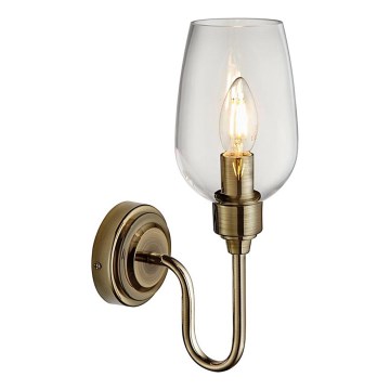 Endon 107792 - Vägglampa STOURTON 1xE14/6W/230V mässing