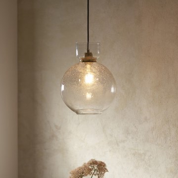 Endon 107948 - Takpendel med kabel 1xE27/10W/230V guldfärgad/rökgrå