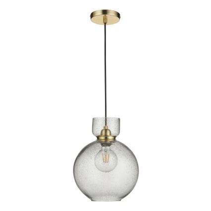 Endon 107948 - Takpendel med kabel 1xE27/10W/230V guldfärgad/rökgrå