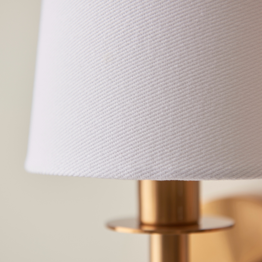 Endon 110738 - Vägglampa 1xE14/6W/230V vit/guld