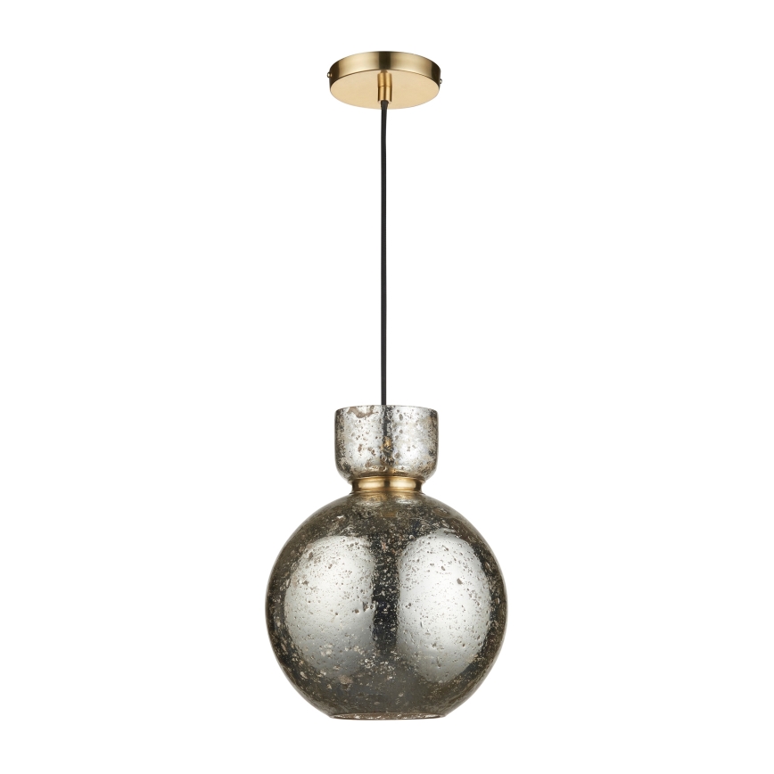 Endon 111336 - Pendellampa med sladd 1xE27/10W/230V guldfärgad/sotad svart
