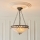 Endon 111870 - Taklampa i Tiffany-stil med kedja FARGO 3xE27/10W/230V Ø 41,5 cm