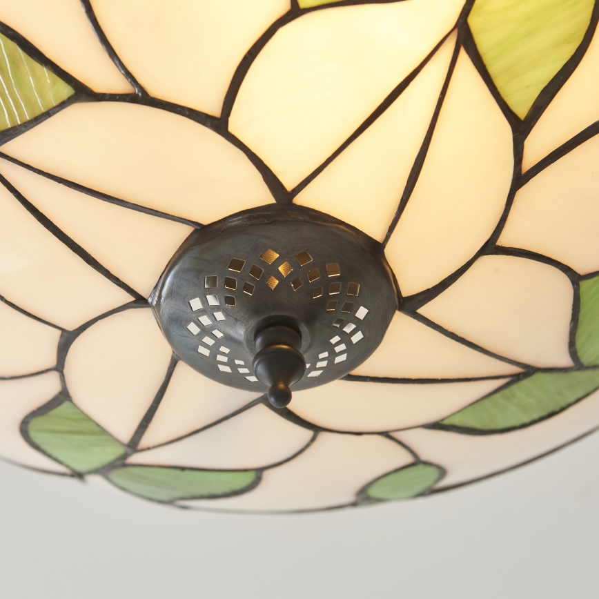 Endon 111896 - Ytmonterad taklampa Tiffany BOTANICA 3xE27/10W/230V Ø 45 cm