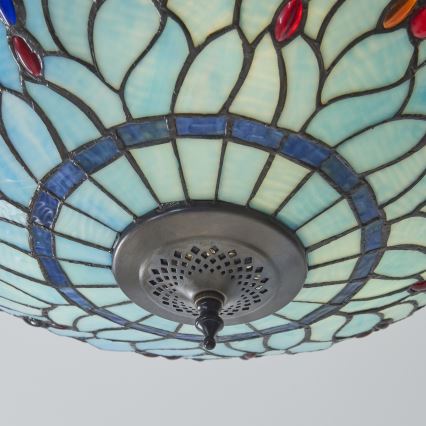 Endon 111899 - Taklampa Tiffany DRAGONFLY 3xE27/10W/230V Ø 50 cm