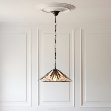Endon 111922 - Ljuskrona med kedja Tiffany ASTORIA 3xE27/10W/230V Ø 48 cm
