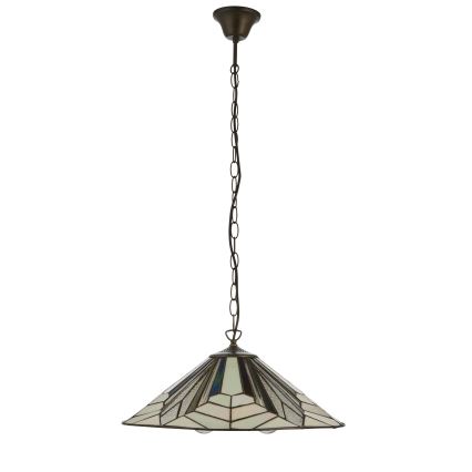 Endon 111922 - Ljuskrona med kedja Tiffany ASTORIA 3xE27/10W/230V Ø 48 cm