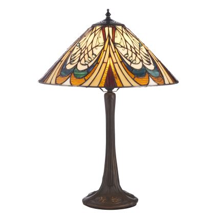 Endon 112185 - Tiffany HECTOR bordslampa 1xE27/10W/230V Ø 40 cm