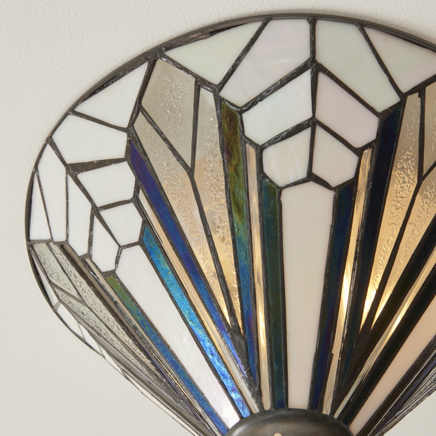 Endon 112191 - Taklampa Tiffany ASTORIA 2xE27/60W/230V Ø 40 cm