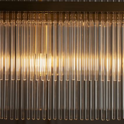 Endon 112573 - Ljuskrona på kedja MARIETTA 4xE14/6W/230V mässing/genomskinlig